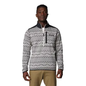 Sweater Weather™ Printed Half Zip - Dark Stone