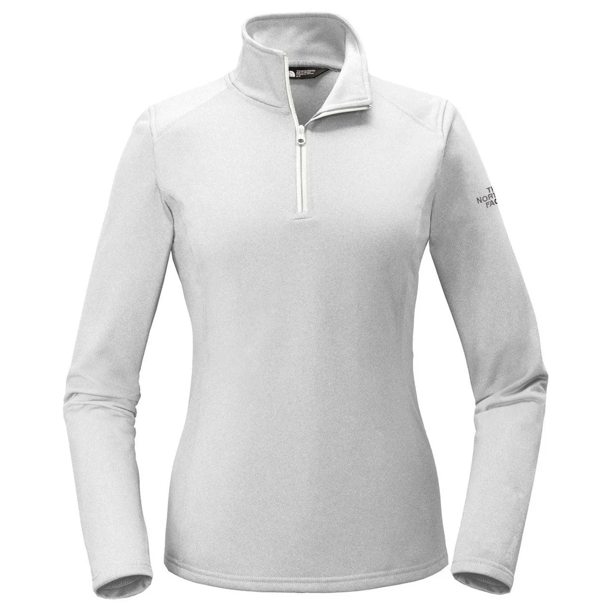 The North Face Women's TNF Light Grey Heather Tech 1/4-Zip Fleece