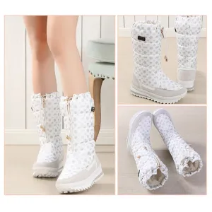 Thick Plush Waterproof High Snow Boots