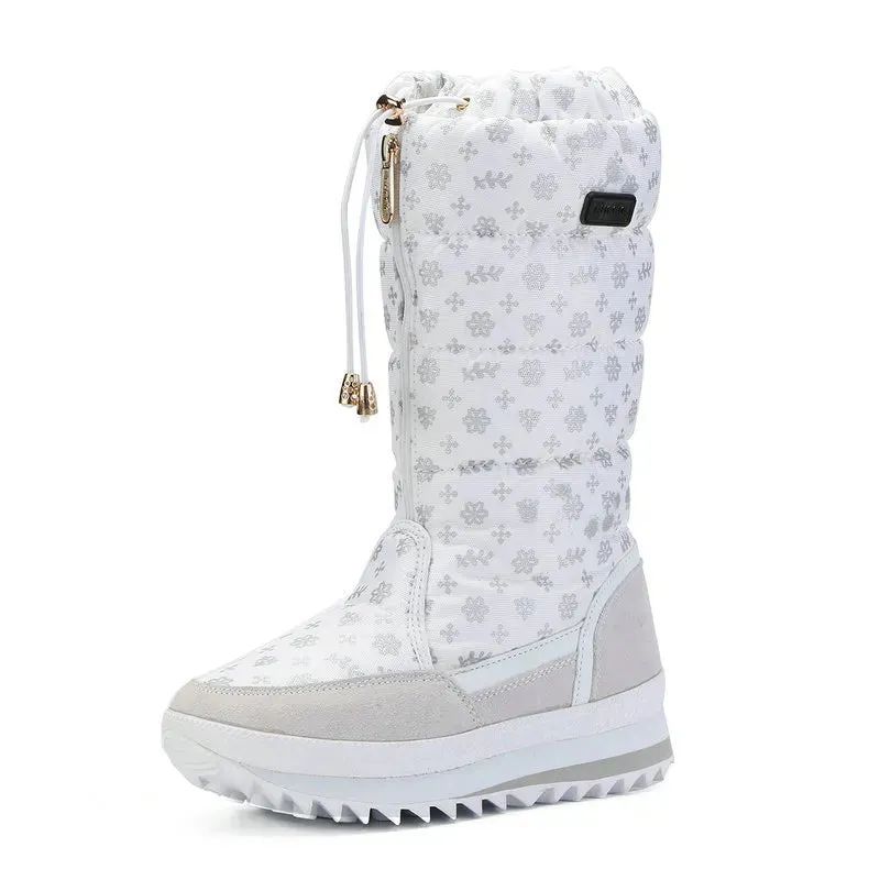 Thick Plush Waterproof High Snow Boots