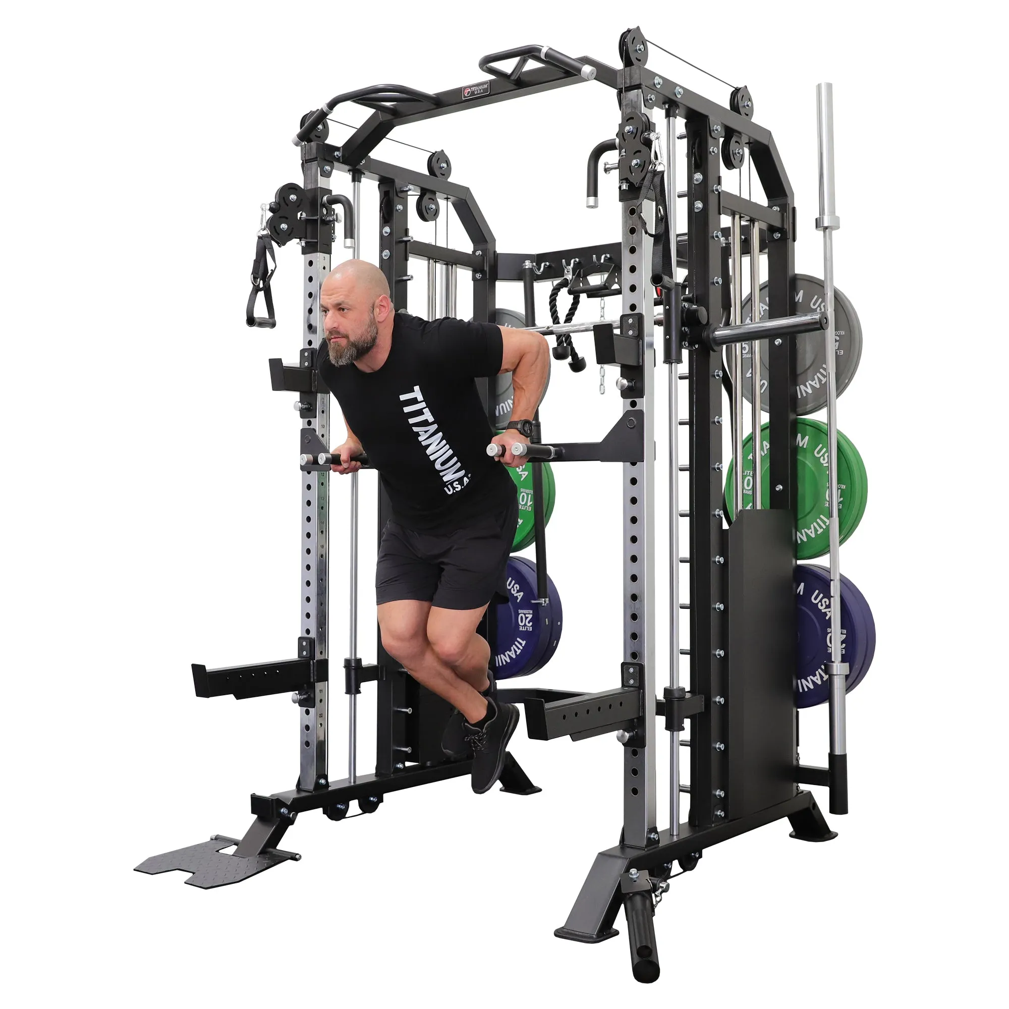 TITANIUM USA G40 GOLIATH FUNCTIONAL SMITH MACHINE WITH WEIGHT STACKS