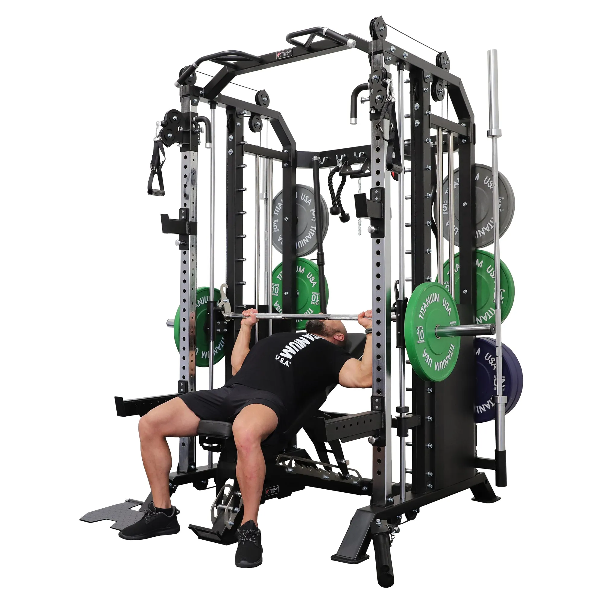 TITANIUM USA G40 GOLIATH FUNCTIONAL SMITH MACHINE WITH WEIGHT STACKS
