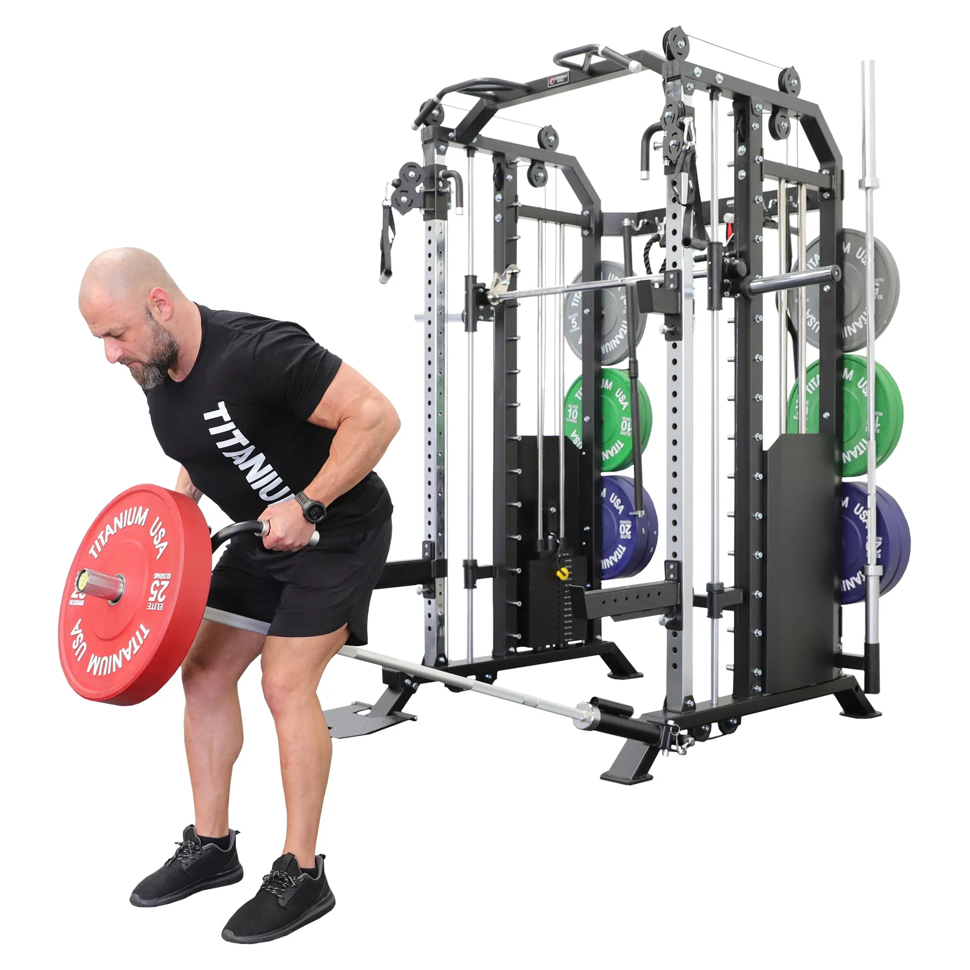 TITANIUM USA G40 GOLIATH FUNCTIONAL SMITH MACHINE WITH WEIGHT STACKS