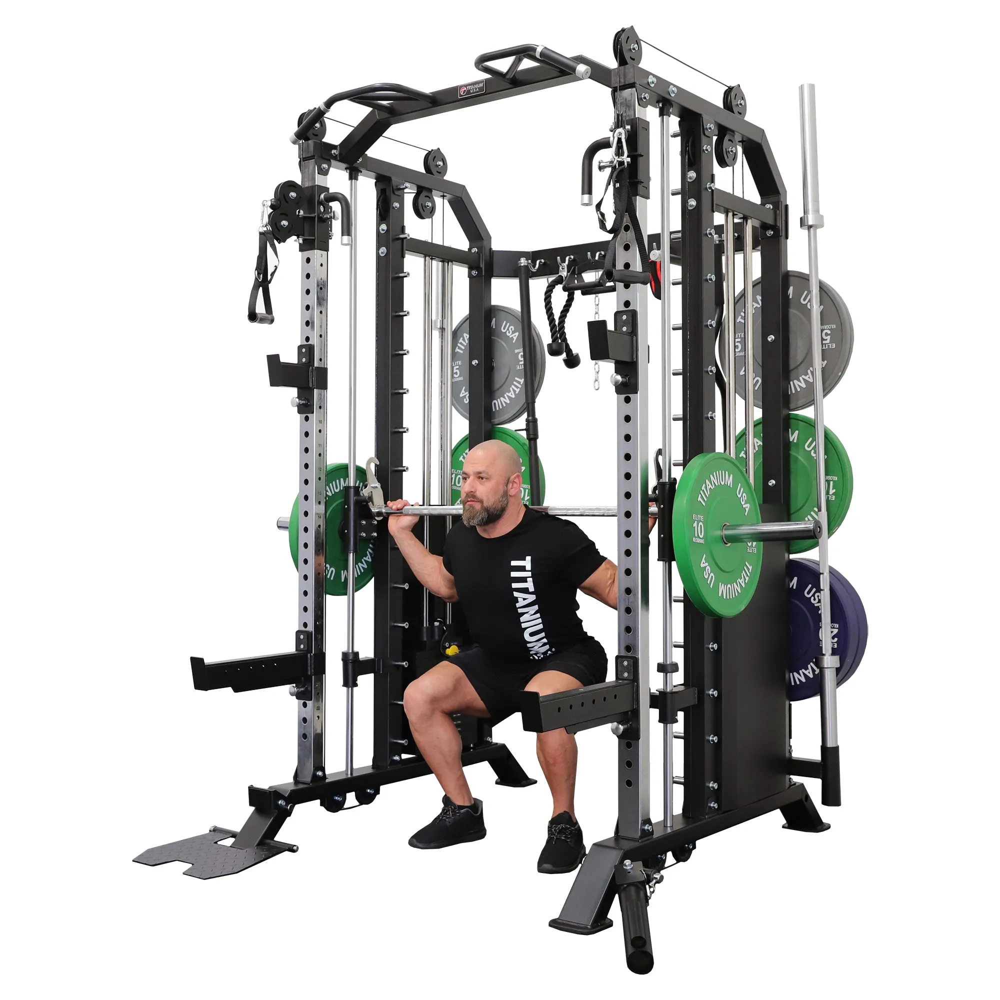 TITANIUM USA G40 GOLIATH FUNCTIONAL SMITH MACHINE WITH WEIGHT STACKS