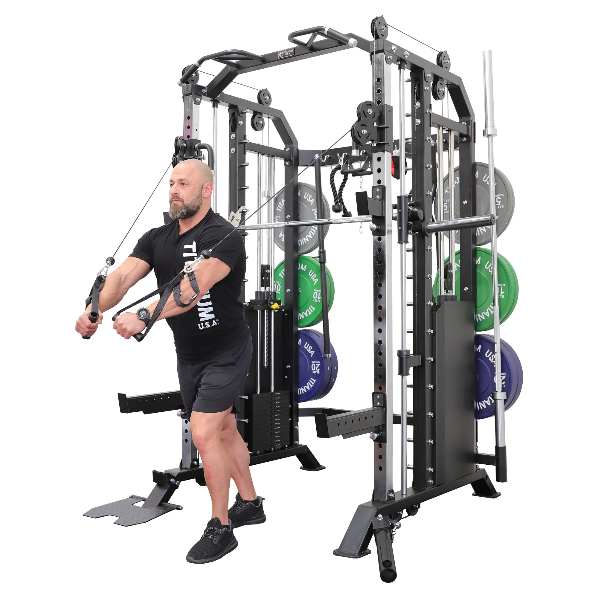 TITANIUM USA G40 GOLIATH FUNCTIONAL SMITH MACHINE WITH WEIGHT STACKS