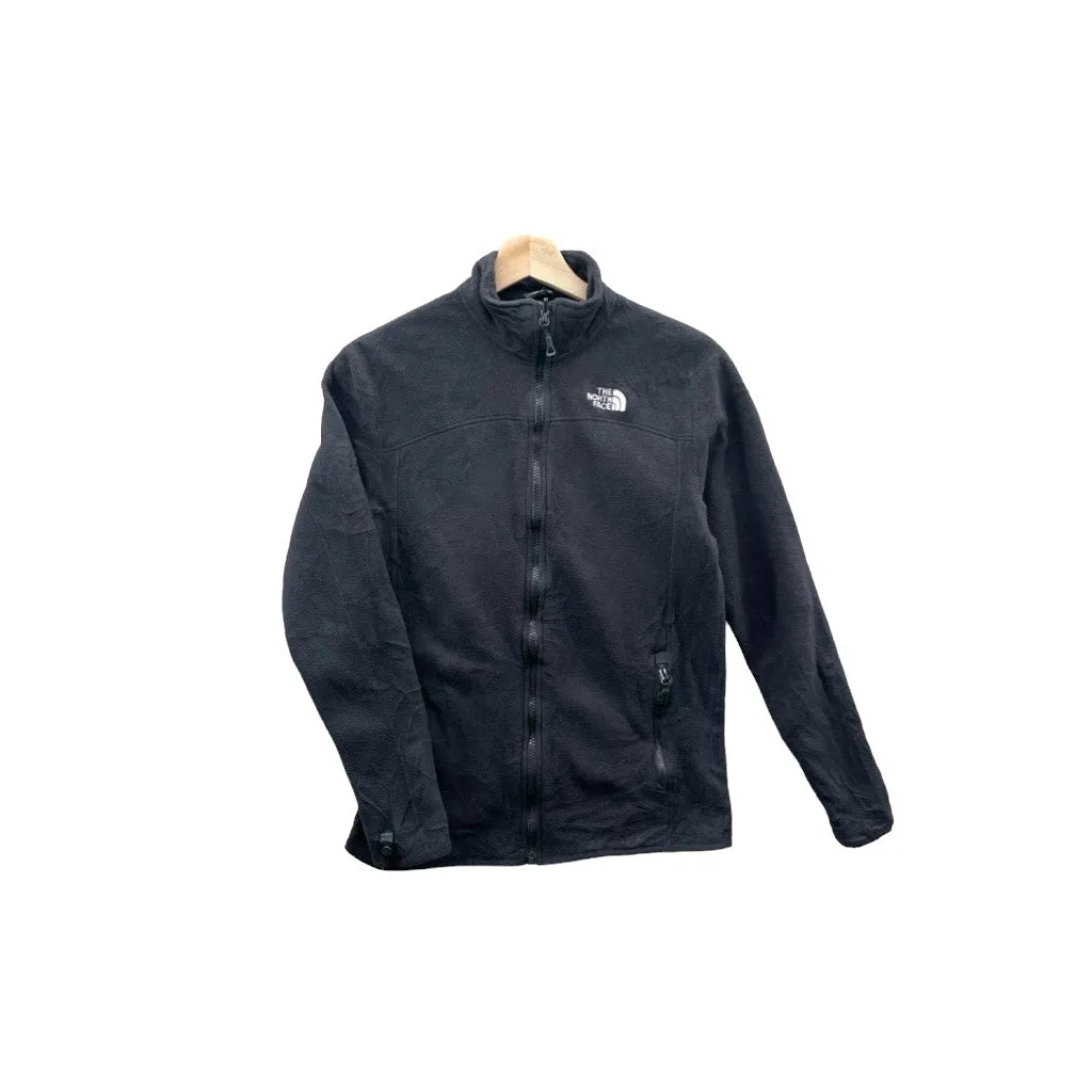 Vintage The North Face Men's Black Full Zip Fleece Jacket (M)