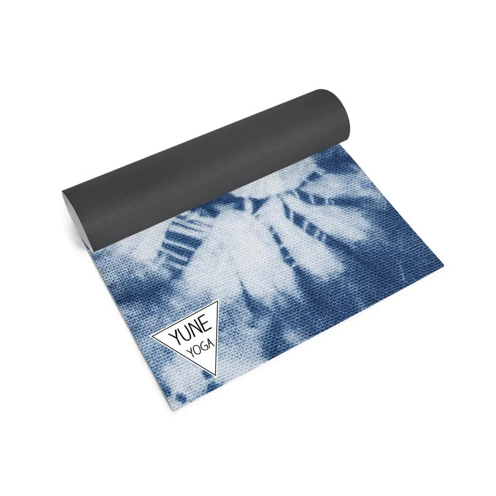 Yoga Mat | 6mm Thick | Blue Tie Dye | Non-Slip | Eco Friendly | Yune Yoga | Ataraxy