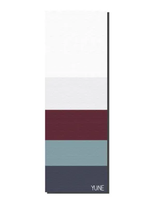Yoga Mat | 6mm Thick | Multi Color Striped | Non-Slip | Eco Friendly | Yune Yoga | Tofino